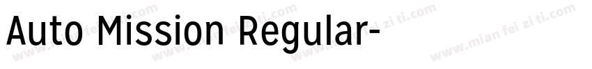Auto Mission Regular字体转换